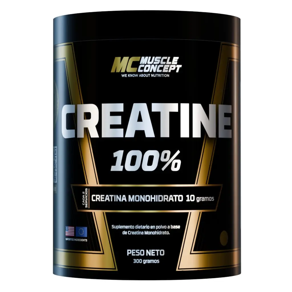 Creatina 100% muscle concept x 300gs