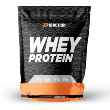 [802] Proteina whey bio action 2lb (Frutilla)