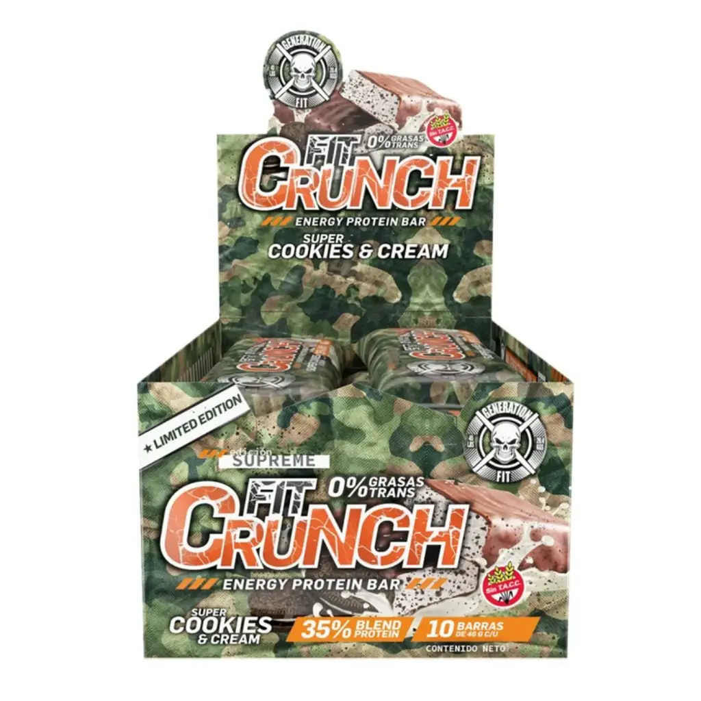 [7798101202111] Barra proteica fit bar generation fit caja 10x46gs (Vainilla)