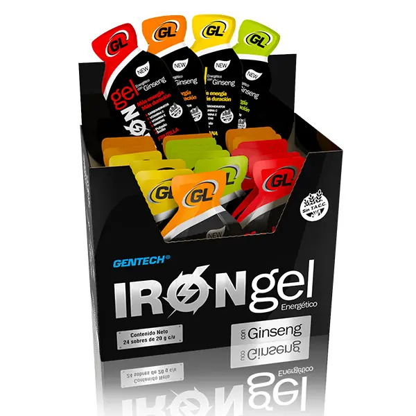 Iron gel ginseng gentech caja 24x20gs