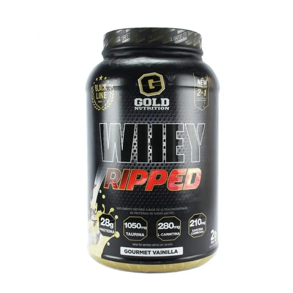 [862] Whey ripped gold nutrition 2lb (Vainilla)