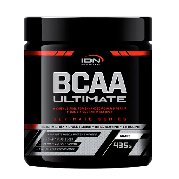 [7798316161050] Aminoacido bcaa ultimate idn 435gs (Uva)