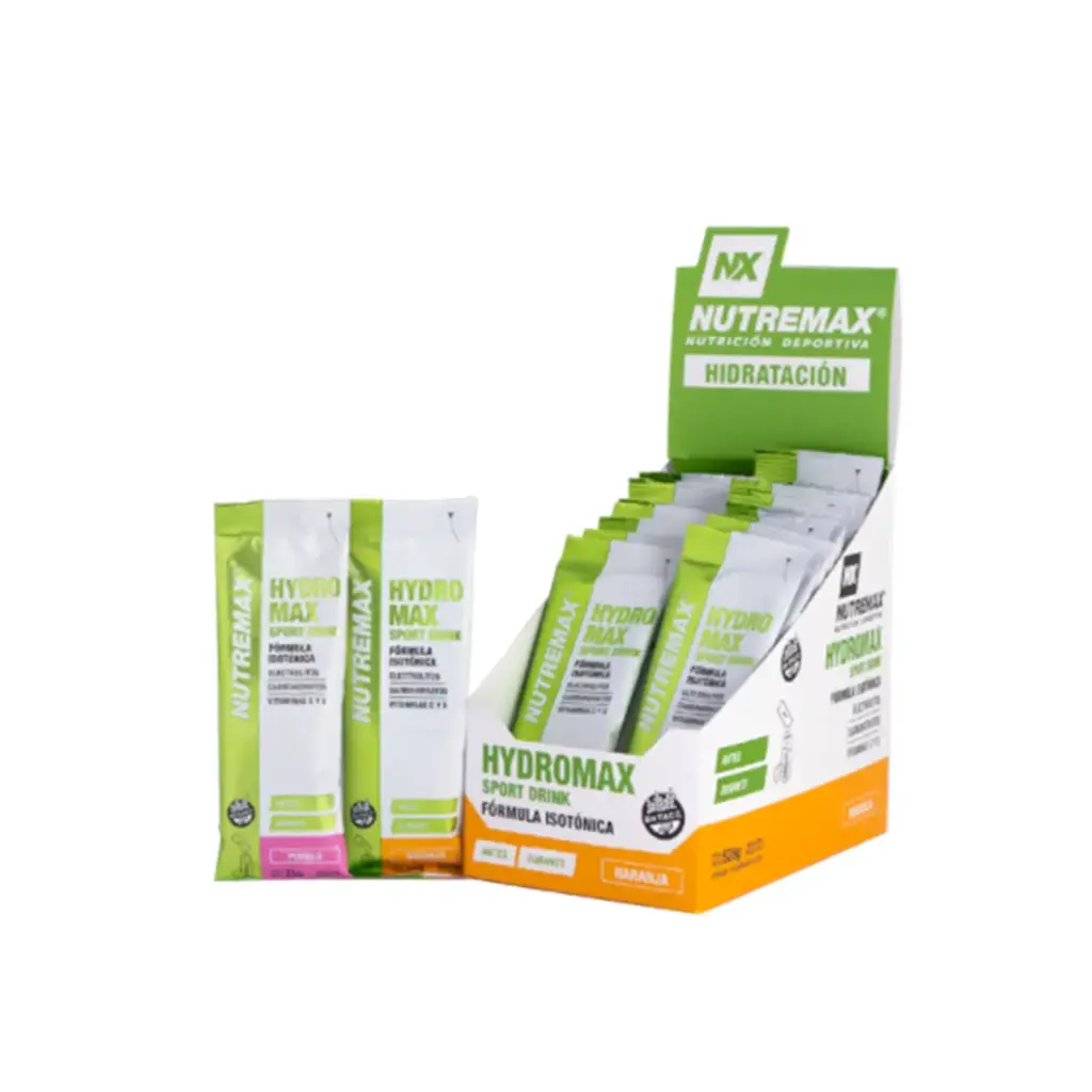 [10798] Hidratante nutremax hydromax sport 1 sobre de 33gs (Naranja)