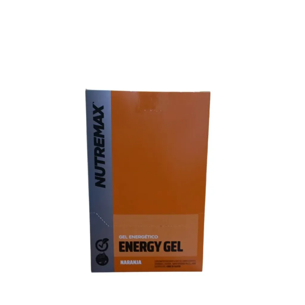 [12263] Gel energy con cafeina nutremax caja de 12u x 42gs (Naranja)
