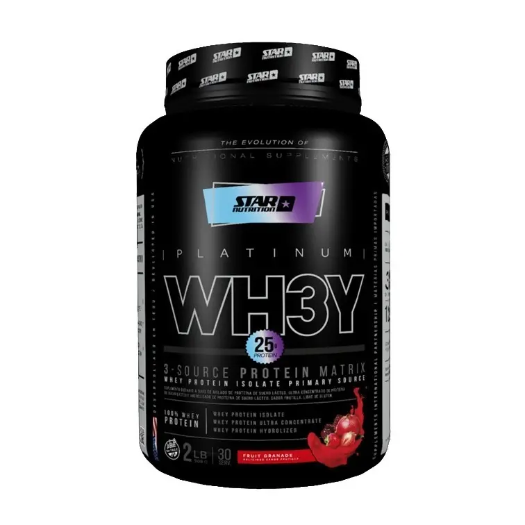 [260] Proteina whey 3 star nutrition 2lb (Frutilla)