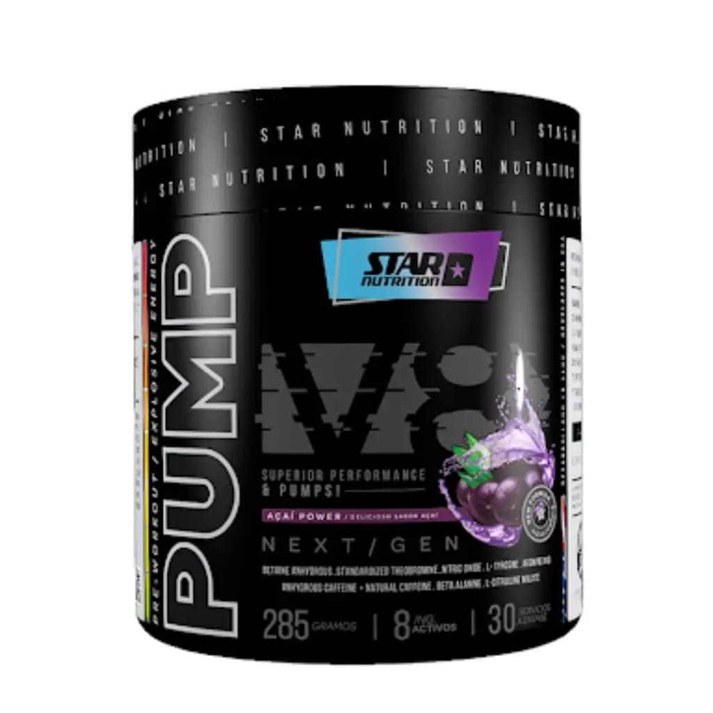 [617395129928] Pre entreno pump v8 star nutrition 285gs (Citrus)