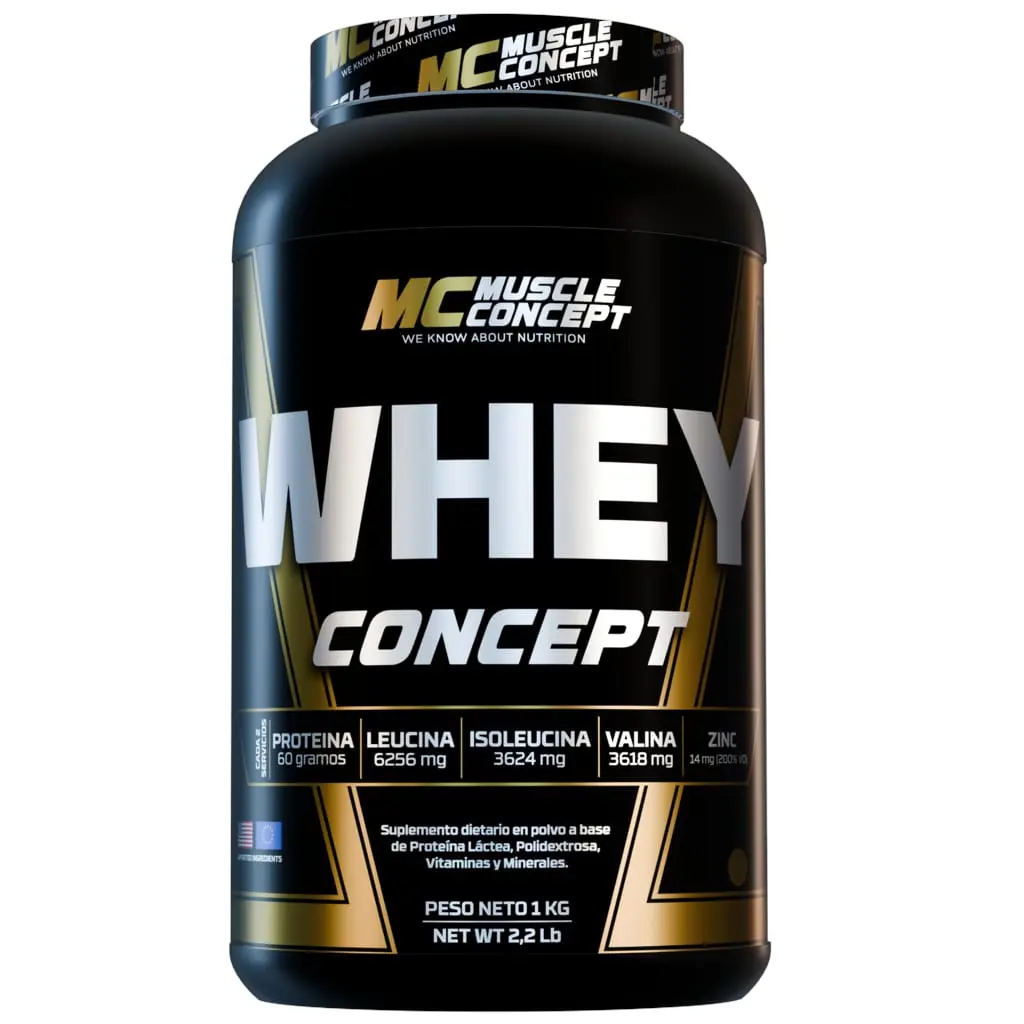 [12166] Whey concept muscle concept x 1kg (Vainilla)