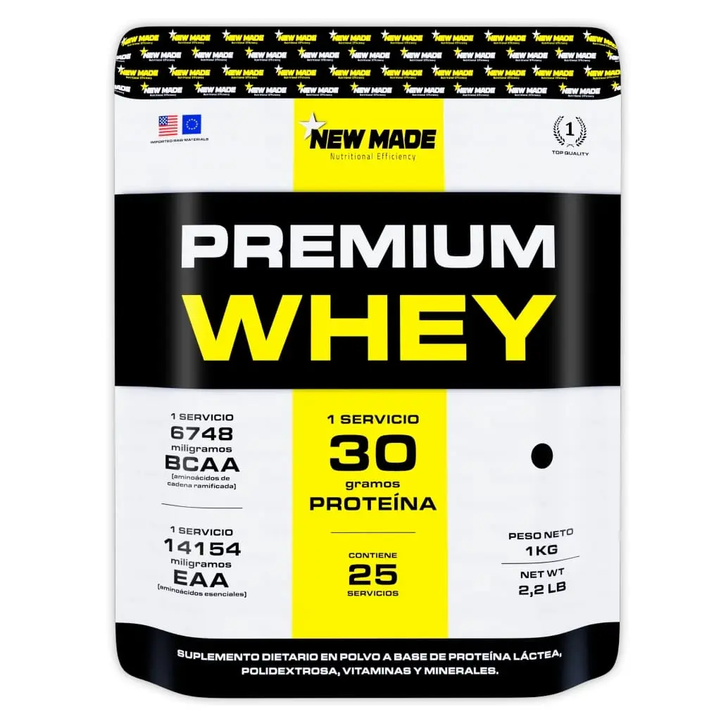 [12190] Premium whey new made x 1kg (Vainilla)
