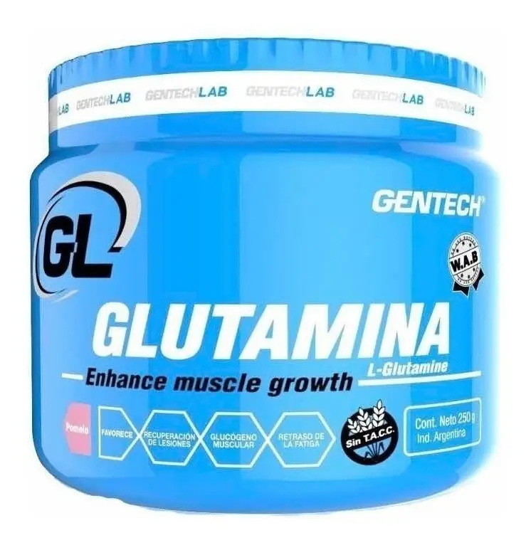 Glutamina gentech x 250gr pomelo