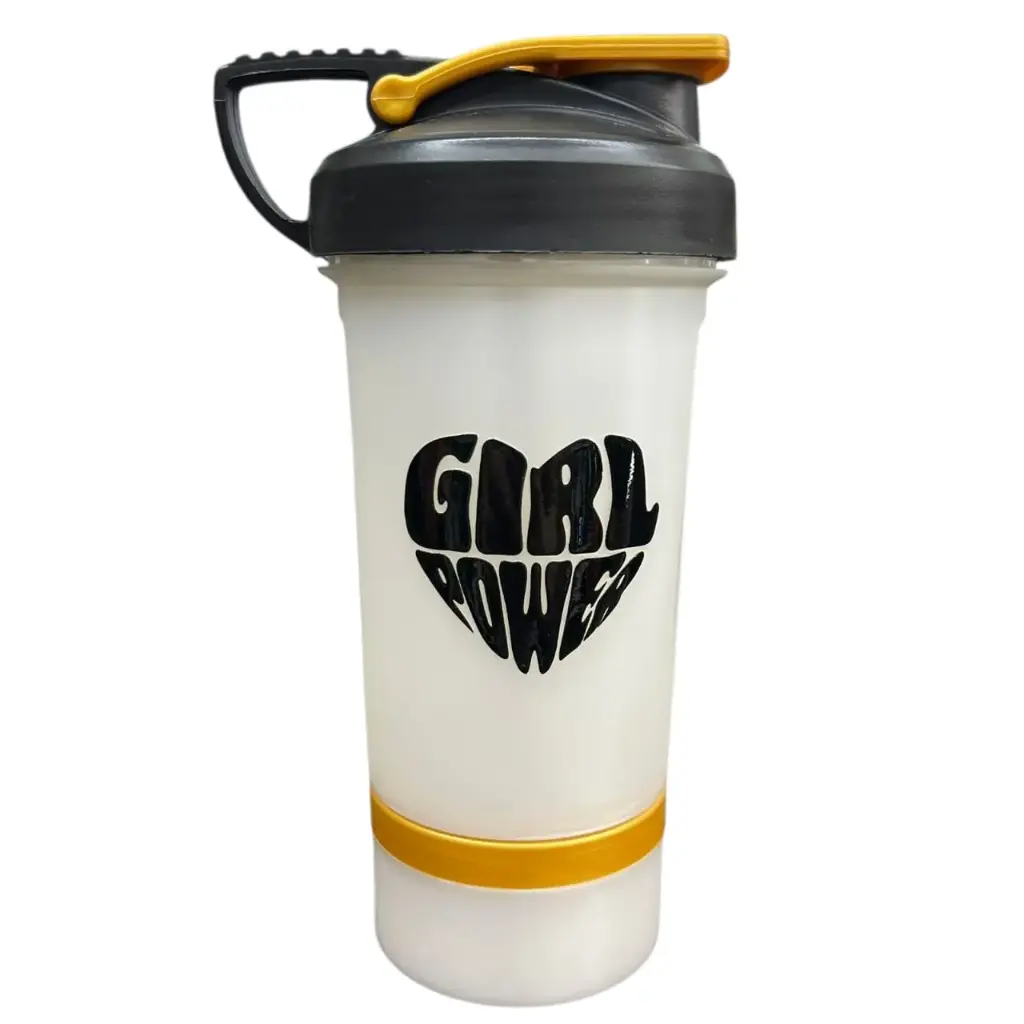 Shaker FLIP Color perlado 500ml (2 EN 1 + Scoop) GIRL POWER