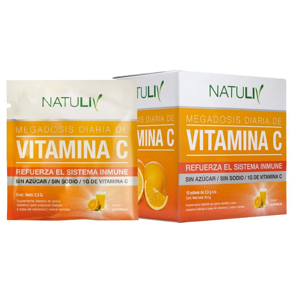 Vitamina C natuliv en sobre 15 x 2,3gs