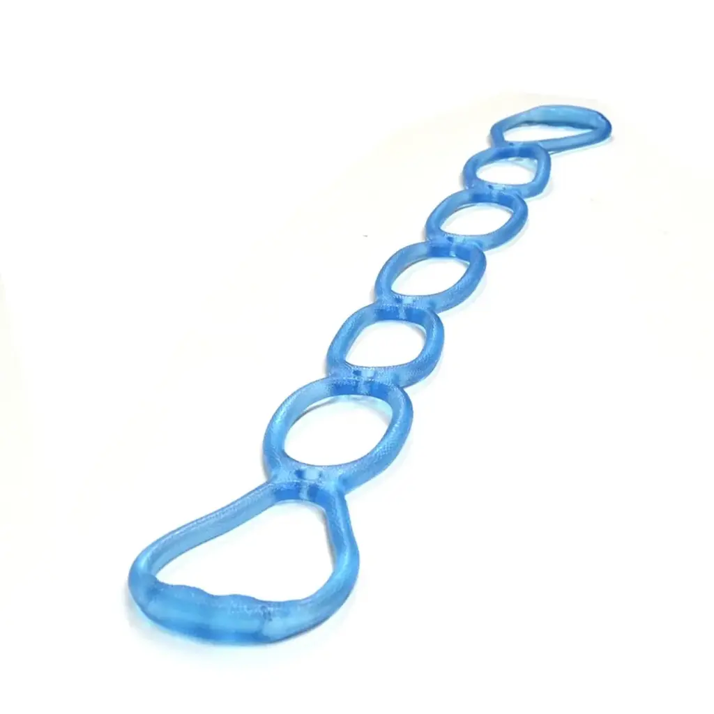 Banda elastica de elongacion con circulos