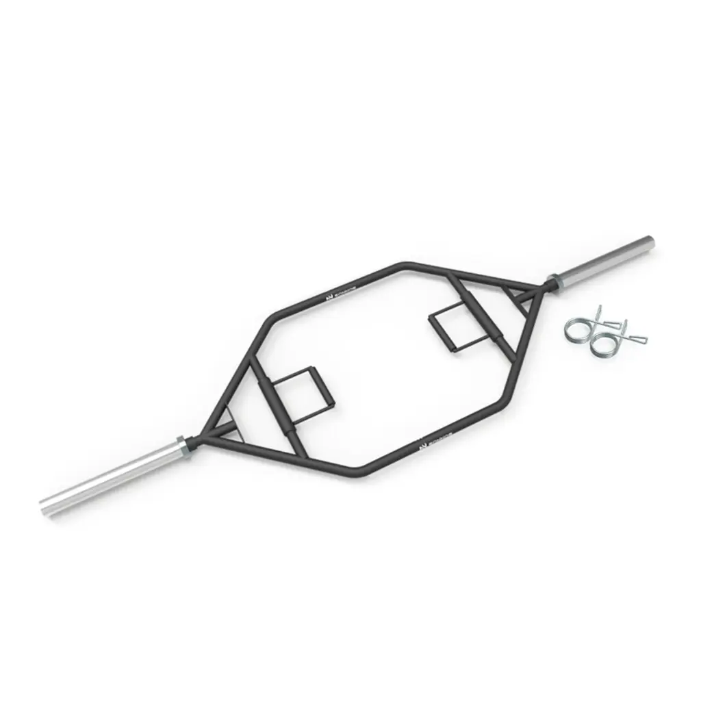 Barra olimpica hexagonal negra - diametro 50mm (incluye topes)