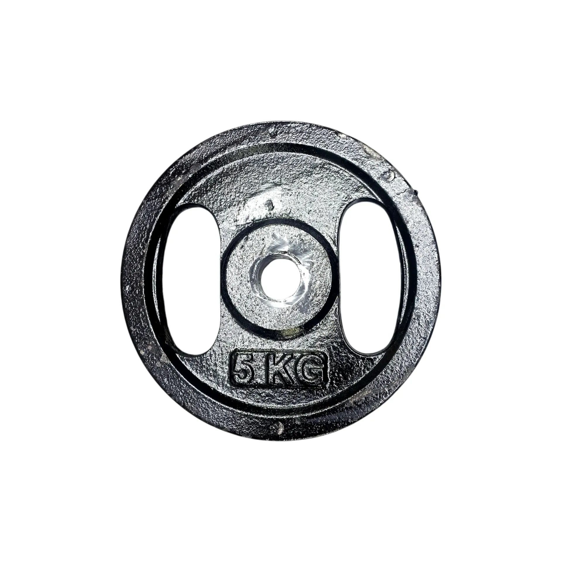 Disco de fundicion premium c/manija 5kg - diametro 30mm