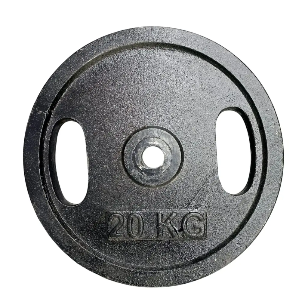 Disco de fundicion premium c/manija 20kg - diametro 30mm