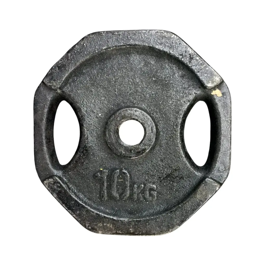 Disco de fundicion c/manija 10kg - diametro 30mm