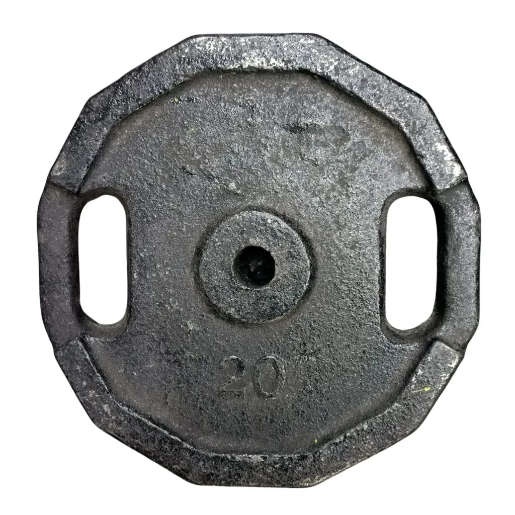 Disco de fundicion c/manija 20kg - diametro 30mm