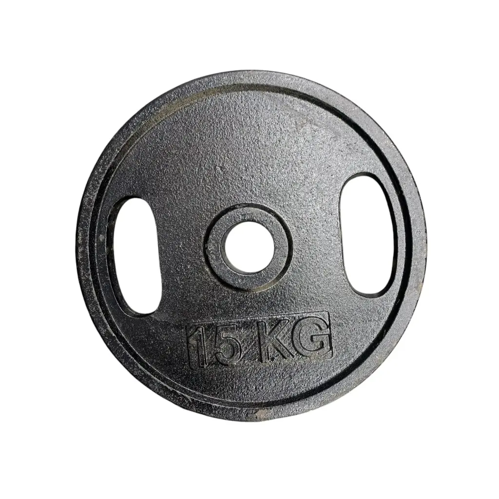 Disco de fundicion premium c/manija 15kg - diametro 50mm