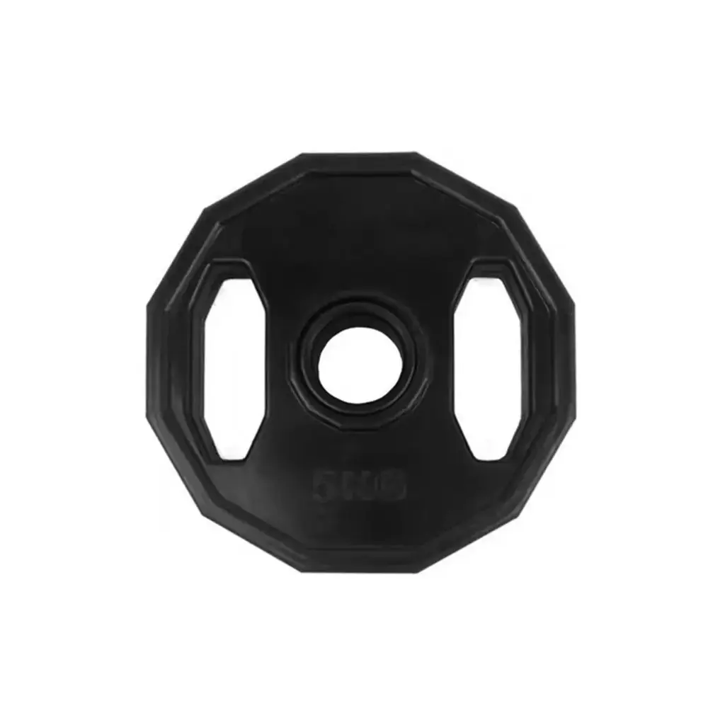 Disco bumper caucho 5kg c/manija - diametro 50mm