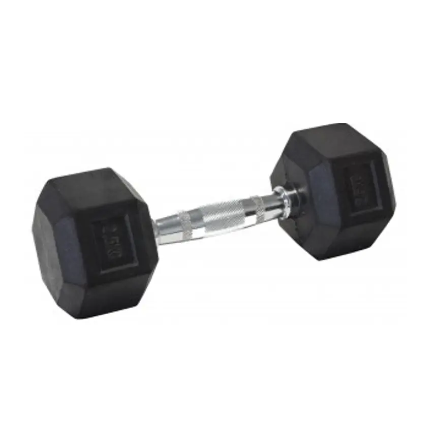 Mancuerna hexagonal caucho 2,5kg