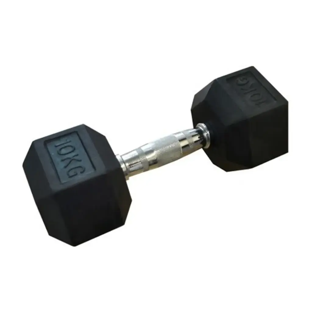 [10837] Mancuerna hexagonal caucho 10kg