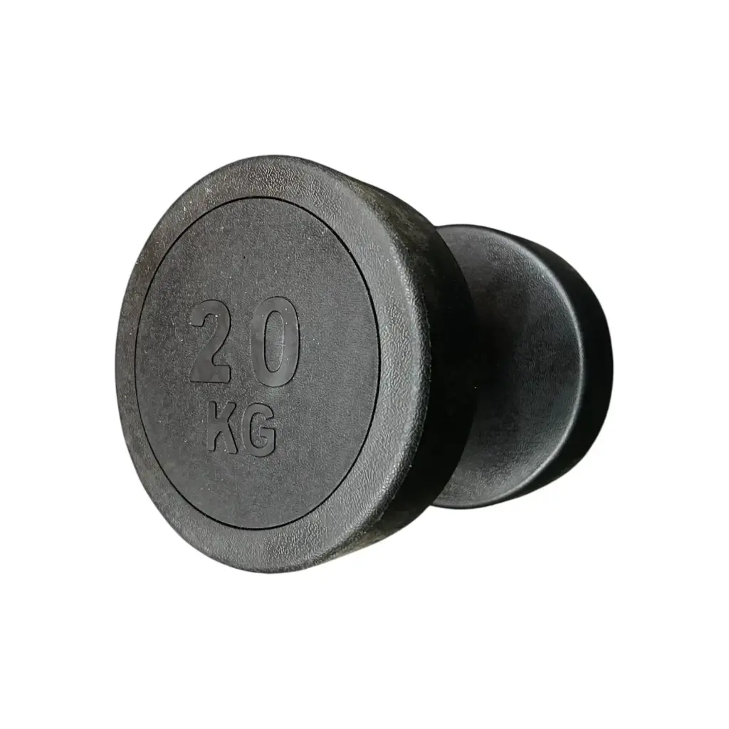 [12641] Mancuerna redonda caucho 20kg