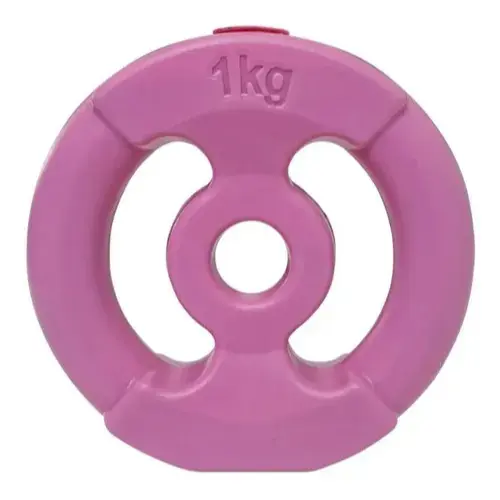 Disco pvc c/manija 1kg rosa