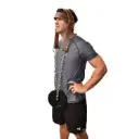 Cabezal de cuero con cadena para lastre