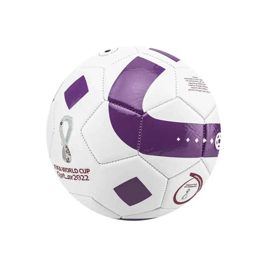 Pelota de futbol drb qatar blanco violeta