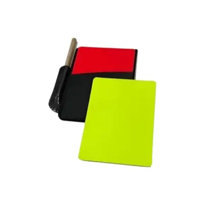 [12555] Tarjetas de arbitro futbol con anotador
