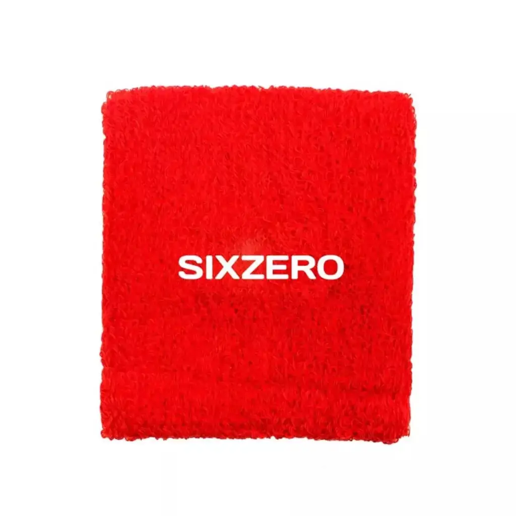 [11793] Muñequera de tenis sixzero roja x 2u