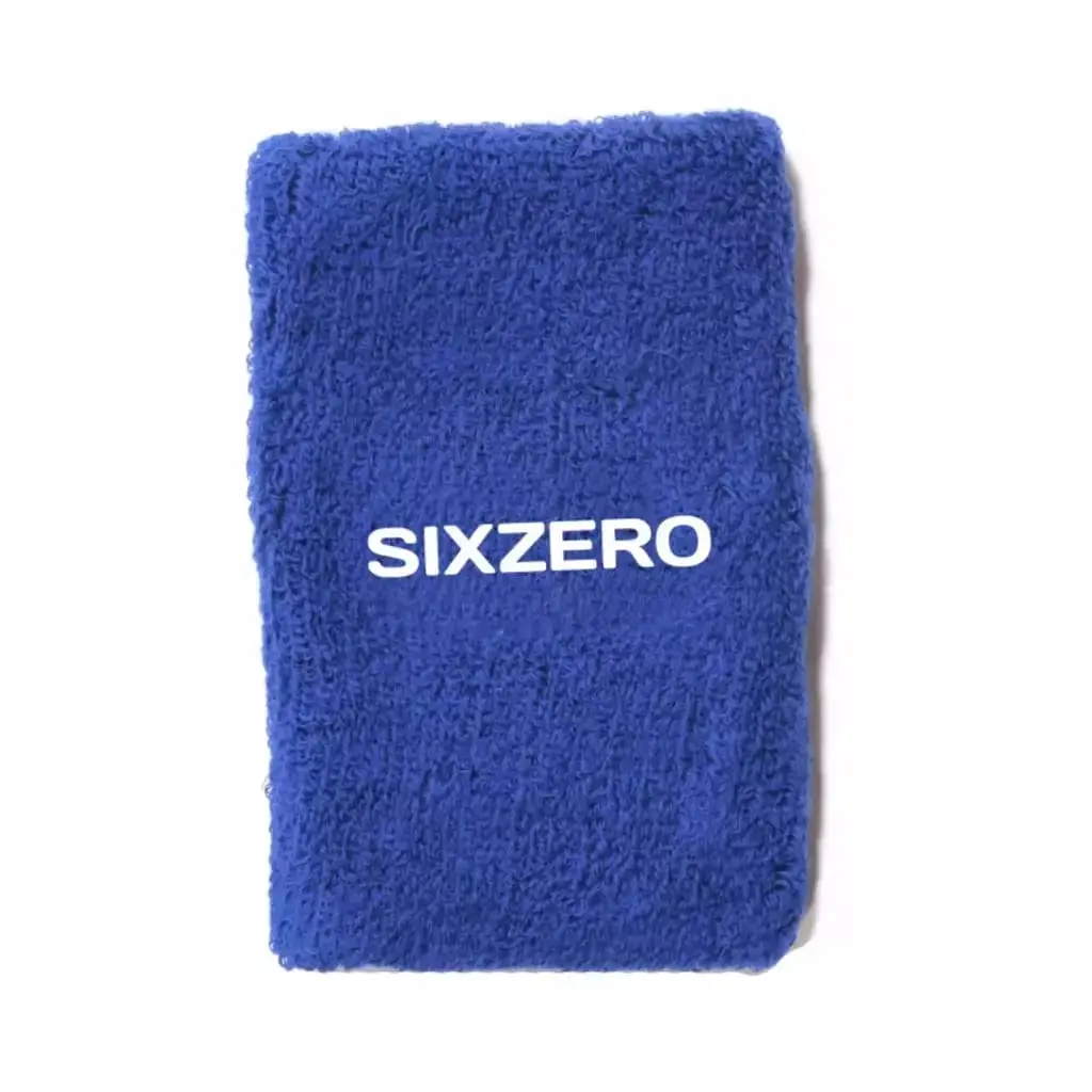[11796] Muñequera de tenis triple sixzero azul