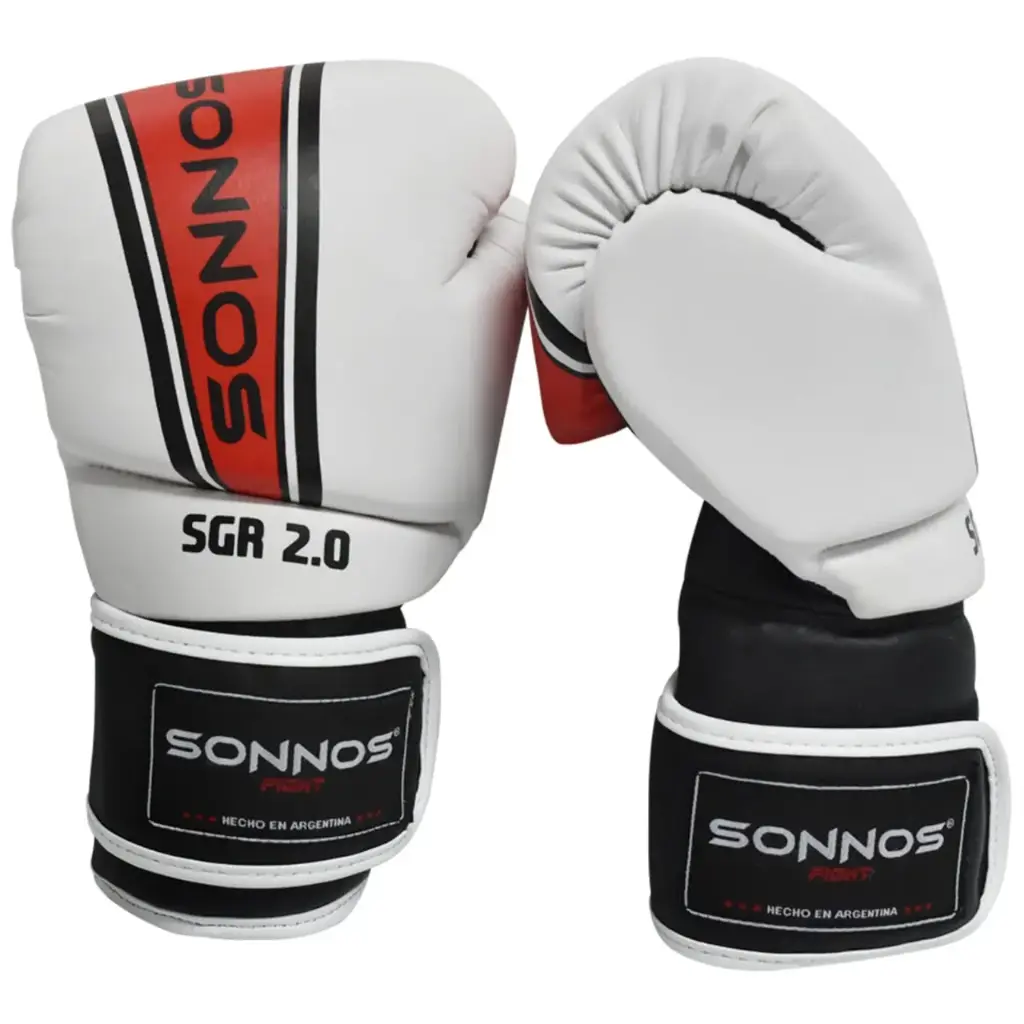 Guante boxeo sonnos sgr 2.0 10oz blanco