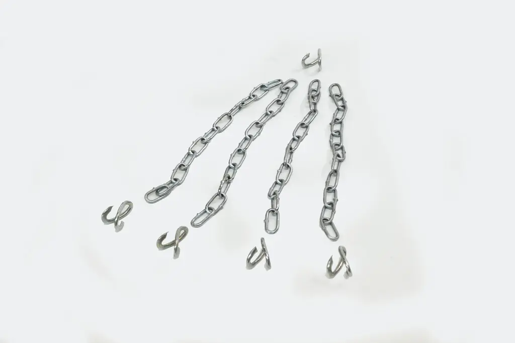 Cadena galvanizada 4 tiras p/bolsa de box