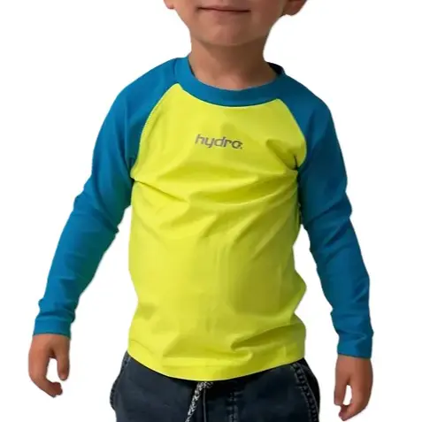 [7790085459109] Remera con proteccion uv hydro turquesa-amarillo talle 4