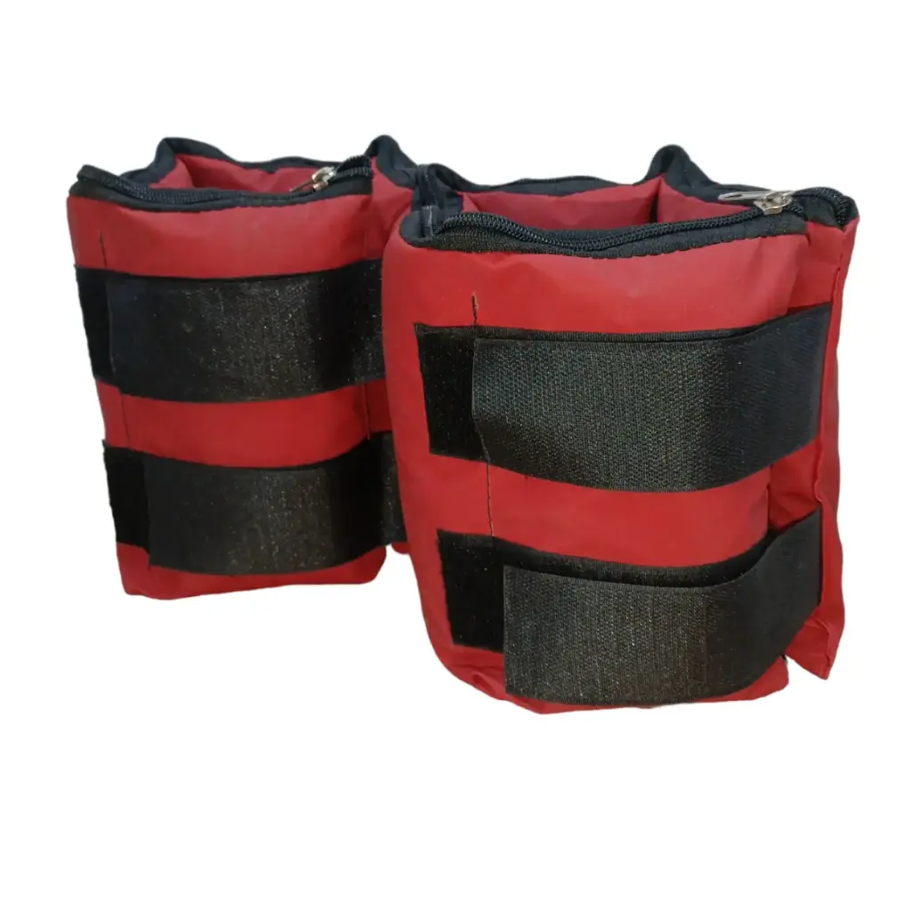 [10341] Tobilleras reforzadas ags 4kg (por par) (Rojo)