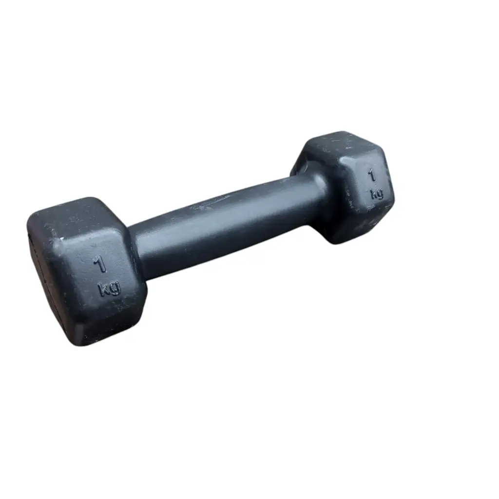 [15001] Mancuerna pvc sonnos 1kg (Negro)