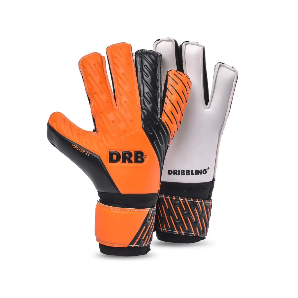 Guante de arquero drb master 23 naranja negro