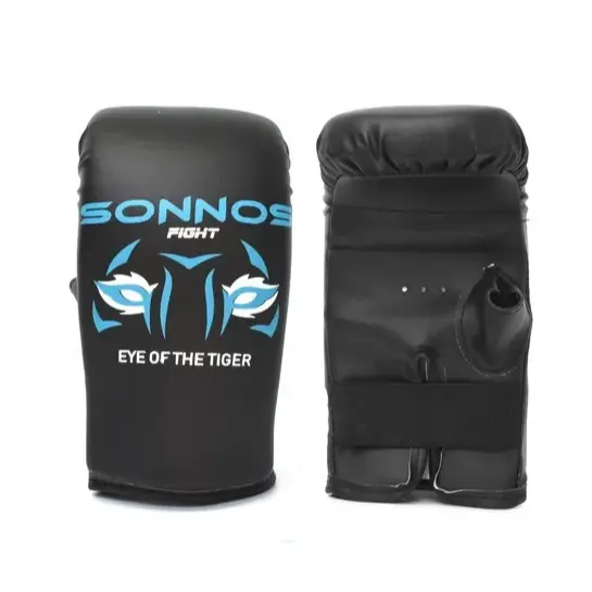 [10610] Guantin boxeo sonnos kids lion  negro (1)