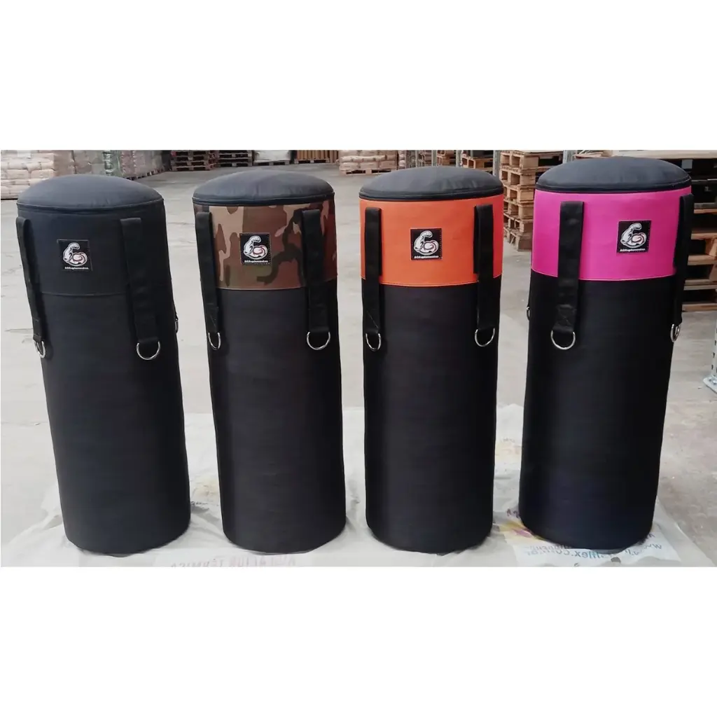 [11670] Bolsa boxeo cordura rellena ags 90cm x 35cm de diametro (Negro)