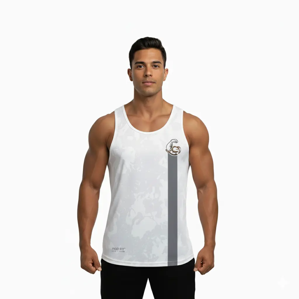 [11303] Musculosa ags lycra premium blanca (m)