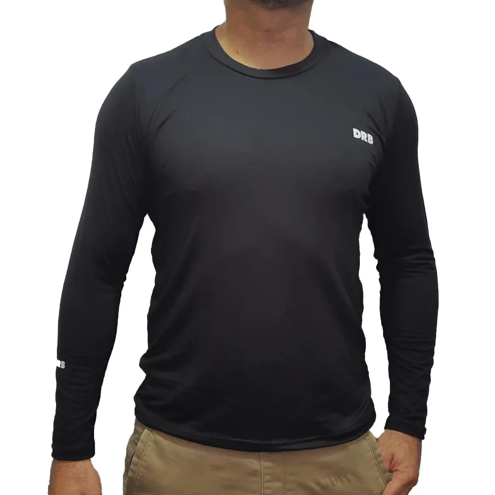 Remera termica micropolar drb negra