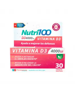 Vitamina D3 4000ui nutri100 30c