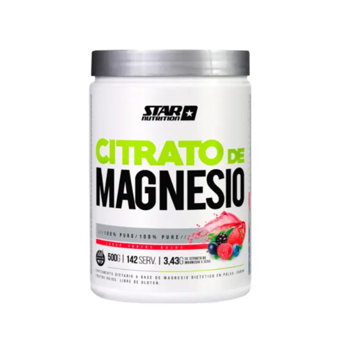 [30088] Citrato de magnesio en polvo 500gs star nutrition (Frutos rojos)