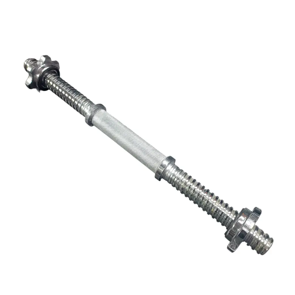 Mancuerna 40cm cromada - maciza a roscas - diametro 25mm 