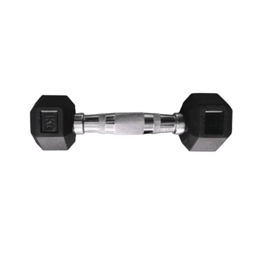 Mancuerna hexagonal caucho 1kg 