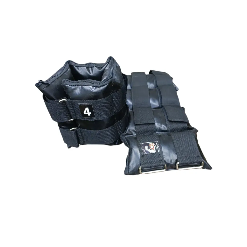[30354] Tobilleras con peso vinilicas pro ags 4kg (par)  (Negro)