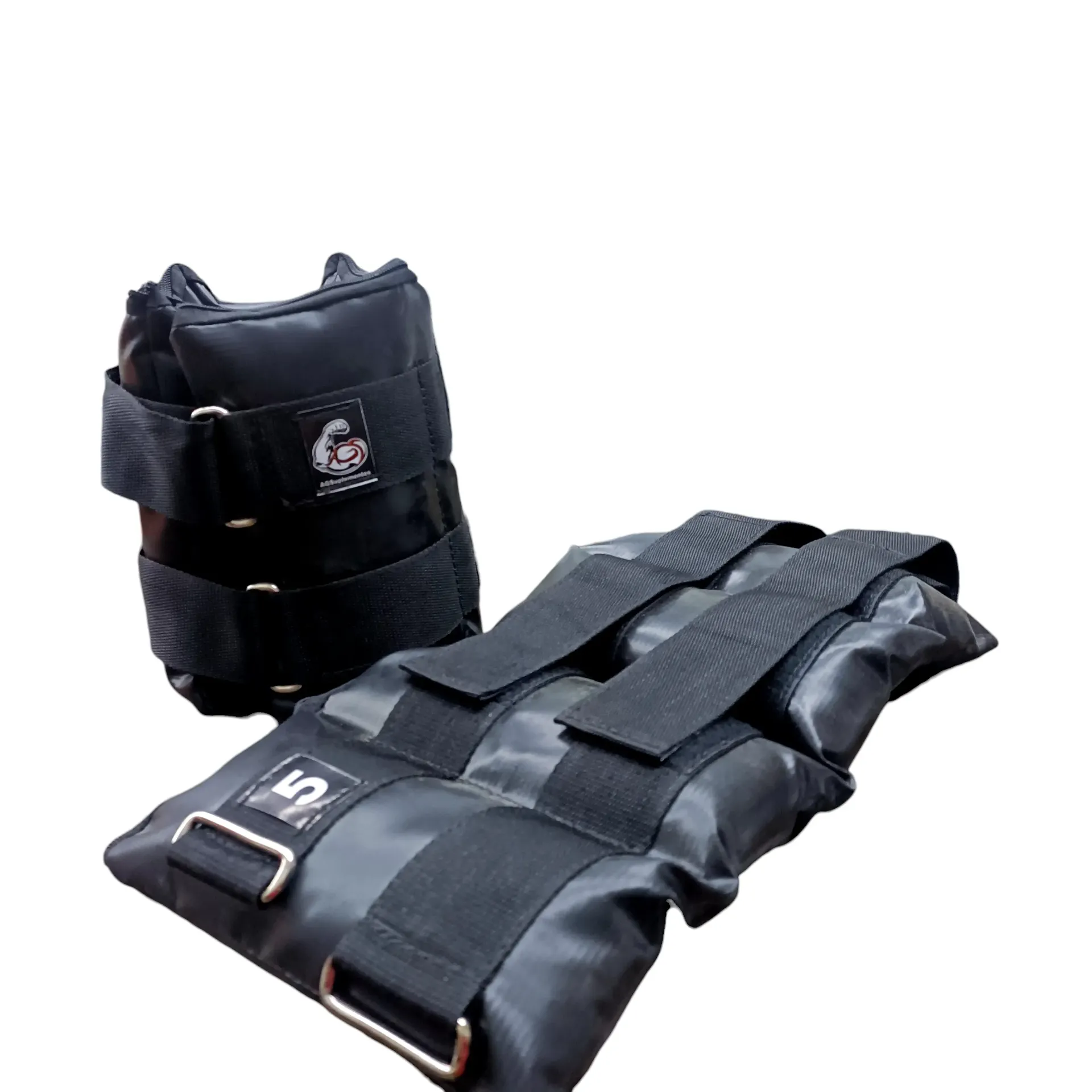 [30356] Tobilleras con peso vinilicas pro ags 5kg (par)  (Negro)