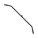 Barra dorsalera 120cm para polea - negro 