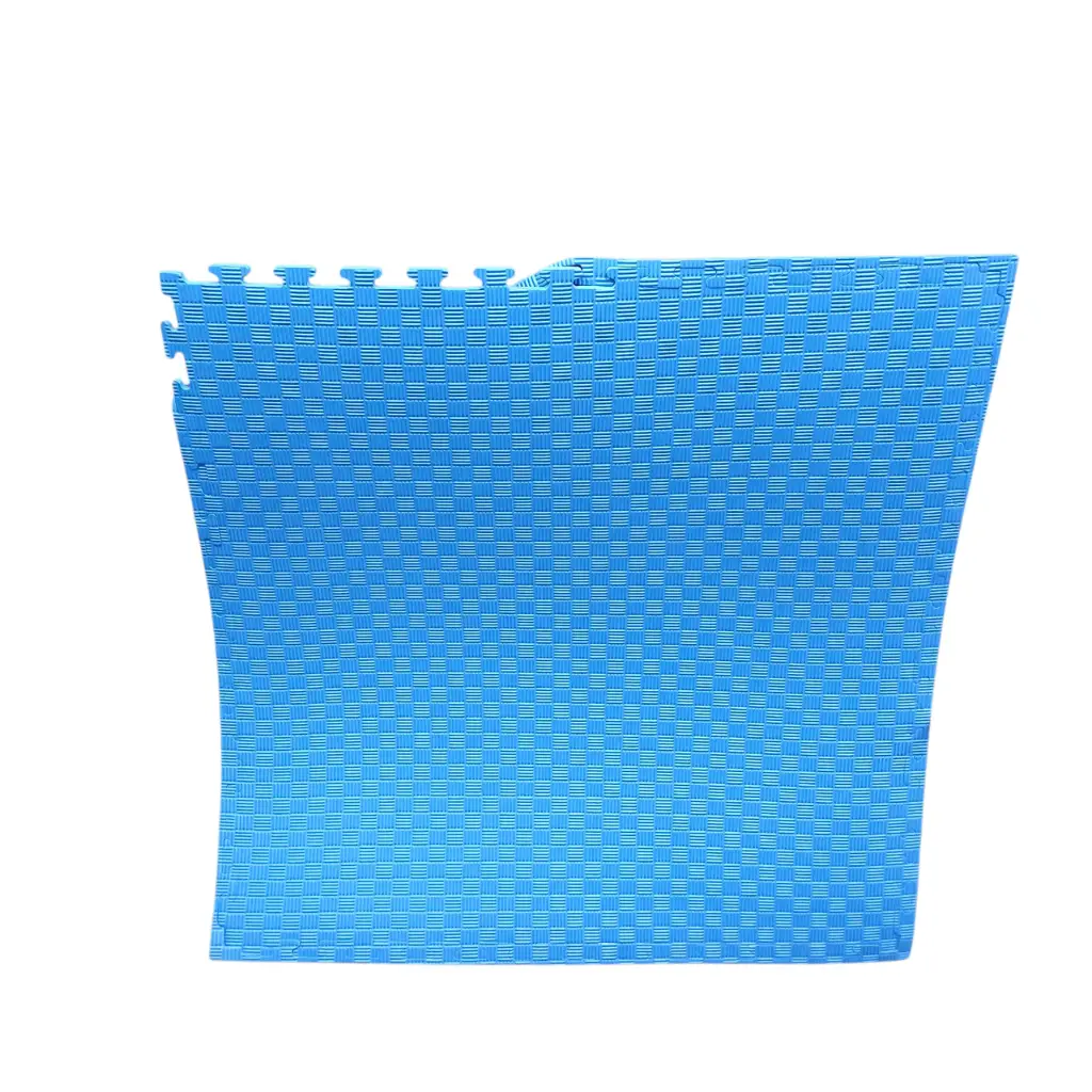 [30281] Piso de goma eva encastrable de 1x1x10mm con bordes (Azul)